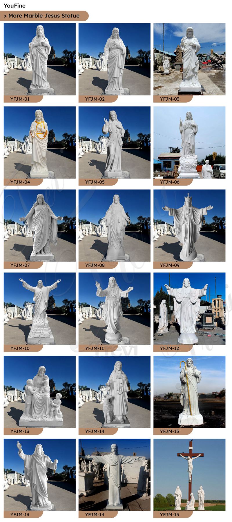 marble Jesus statue for sale